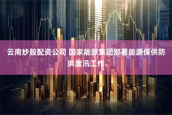 云南炒股配资公司 国家能源集团部署能源保供防洪度汛工作