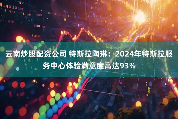 云南炒股配资公司 特斯拉陶琳:2024年特斯拉服务中心体验满意度高达93%